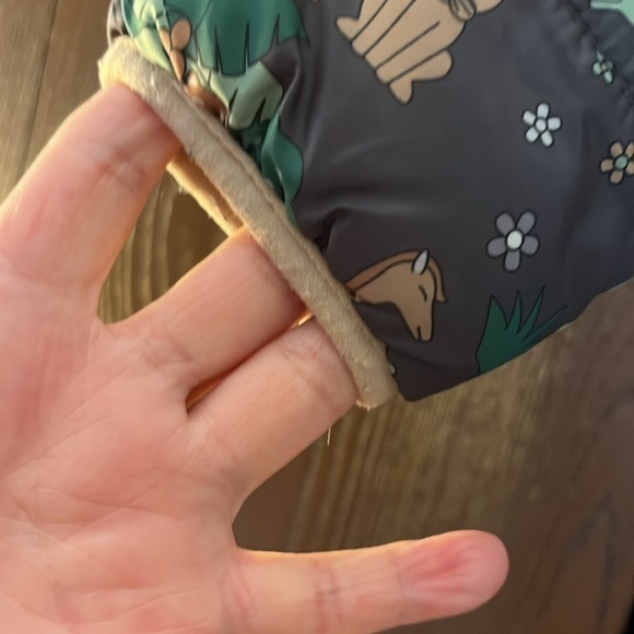 Riley & James babies gray quilted winter jacket. Fleece lined. Size 12 Months. - Picture 4 of 13